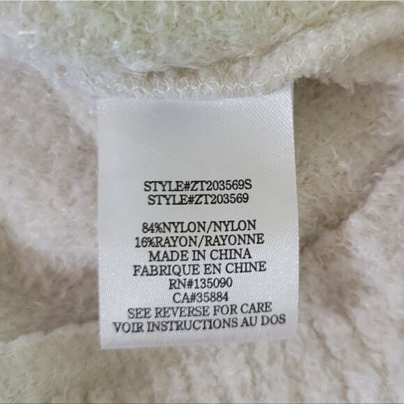 Z Supply Women's Bone Long Sleeve Kacey Feather Hoodie - Picture 14 of 16